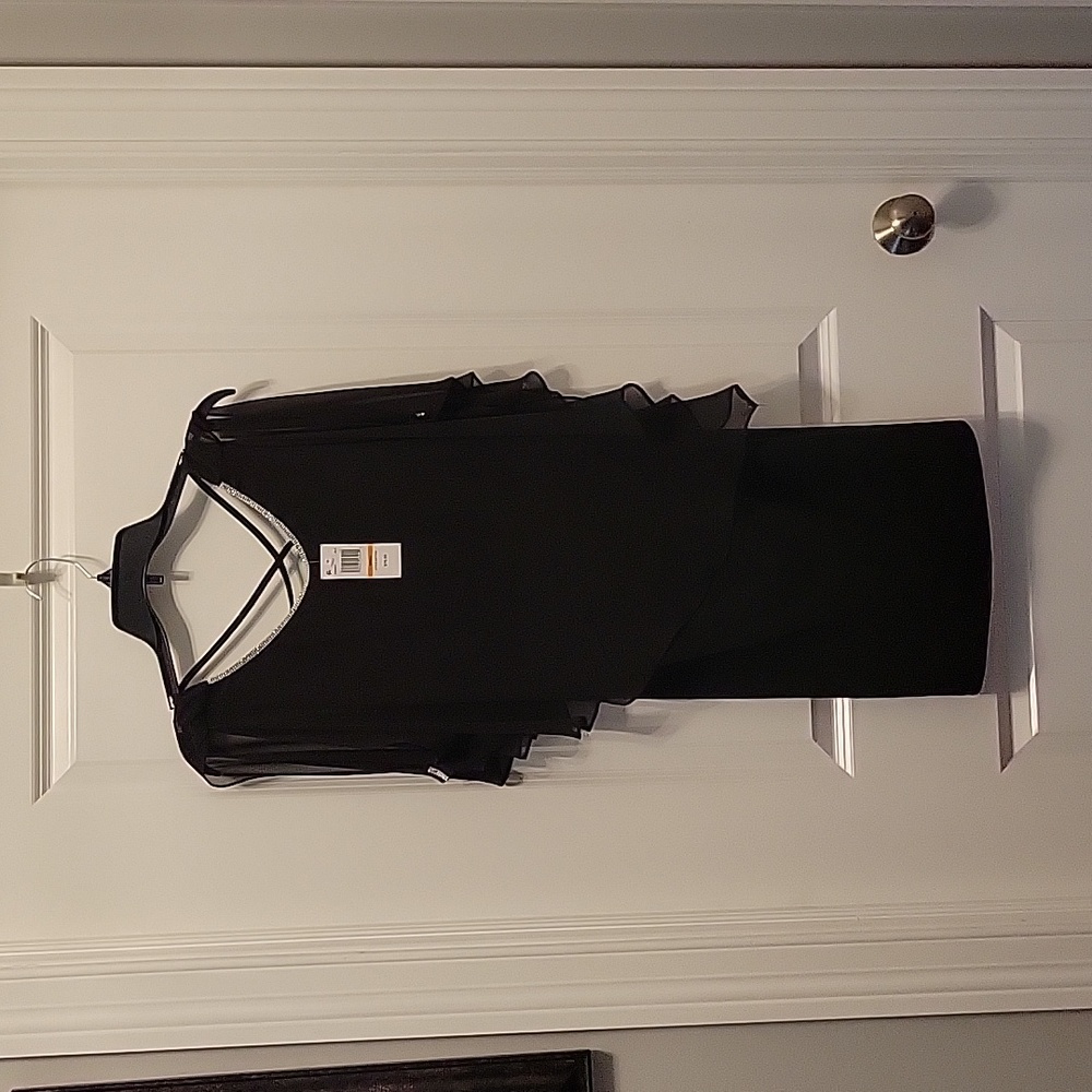 MSK Womens Black Cocktail Dress Size Small~New With Tags